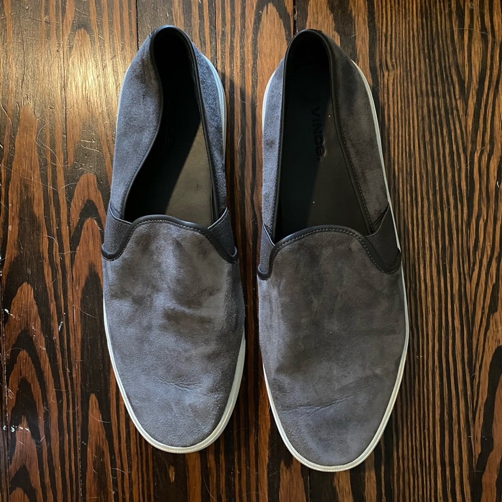 Vince gray suede sneakers, size 11